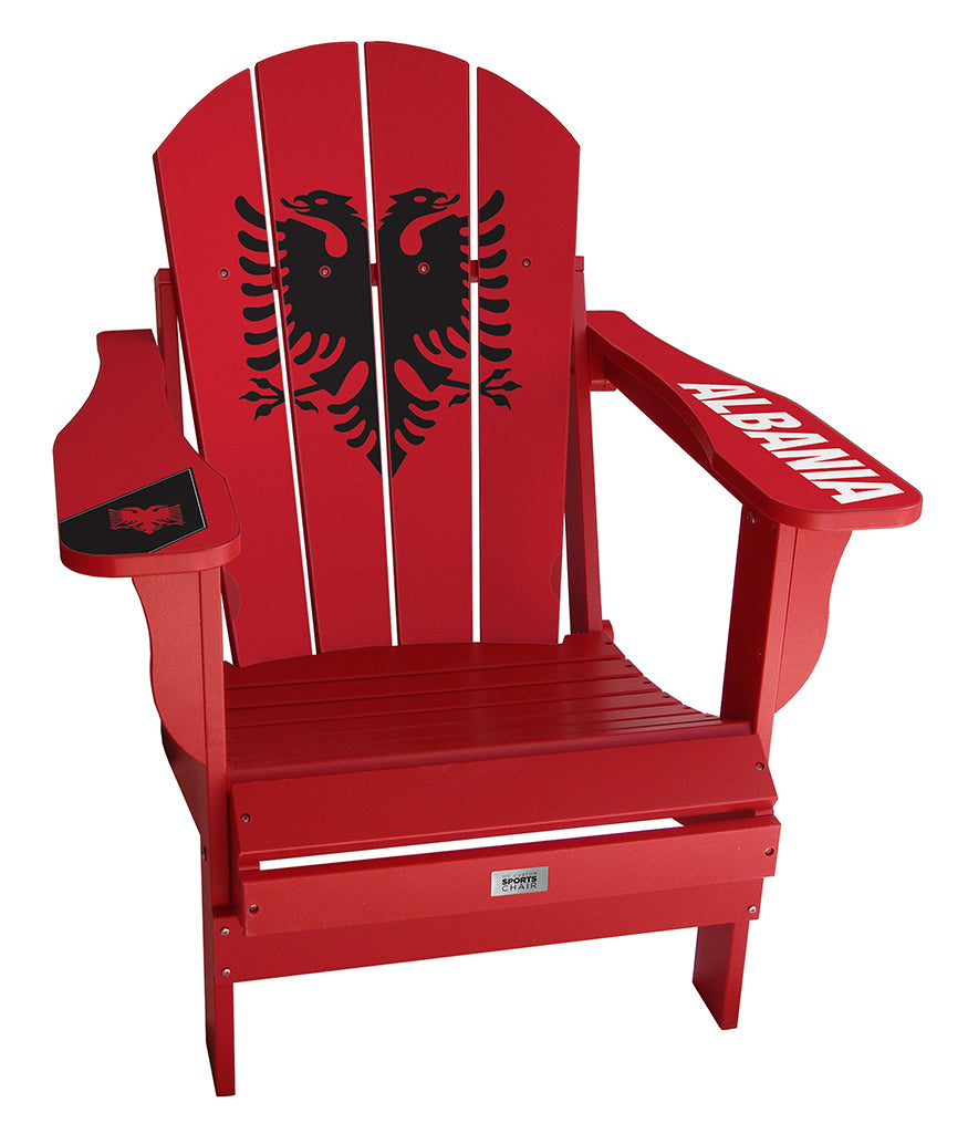 Albania Flag Complete Custom with personalized name and number Chair