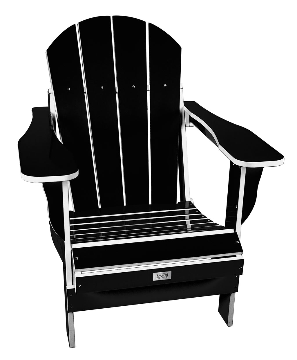 TL Black/White Folding Chair