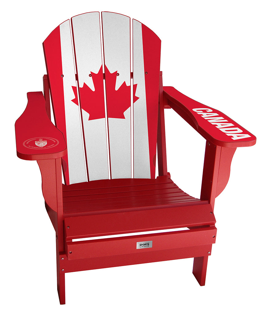 Canada Flag Complete Custom with personalized name and number Chair
