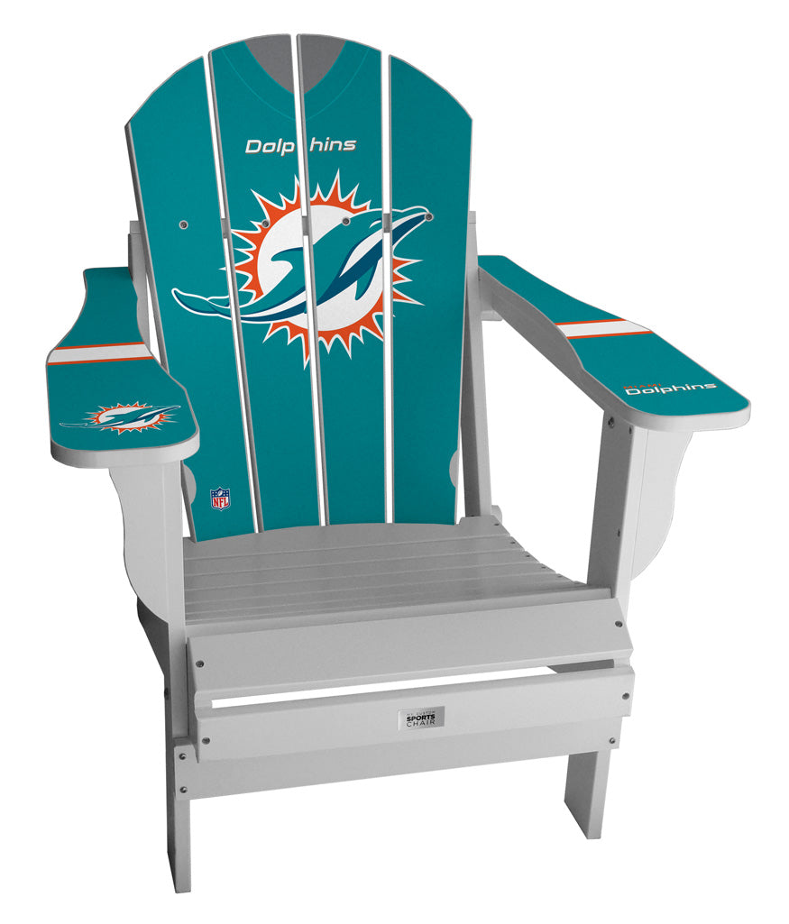 Miami Dolphins Complete Custom with personalized name and number Jersey Chair