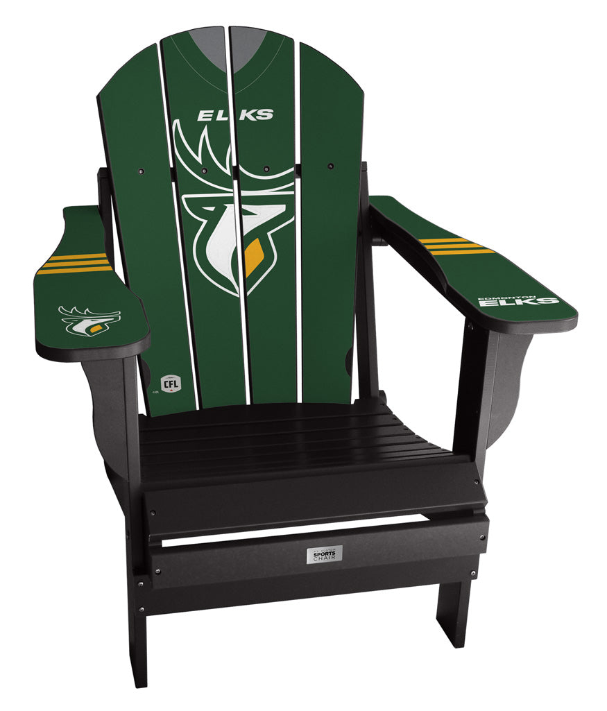 Edmonton Elks CFL Jersey ChairComplete Custom with personalized name and number CFL Jersey Chair