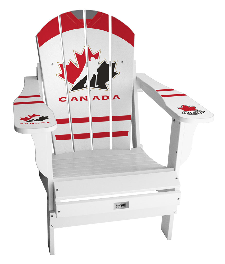 Hockey Canada 2008 White Complete Custom with personalized name and number Chair Mini