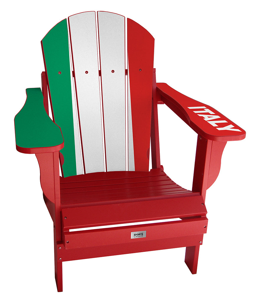Italy Flag Complete Custom with personalized name and number Chair