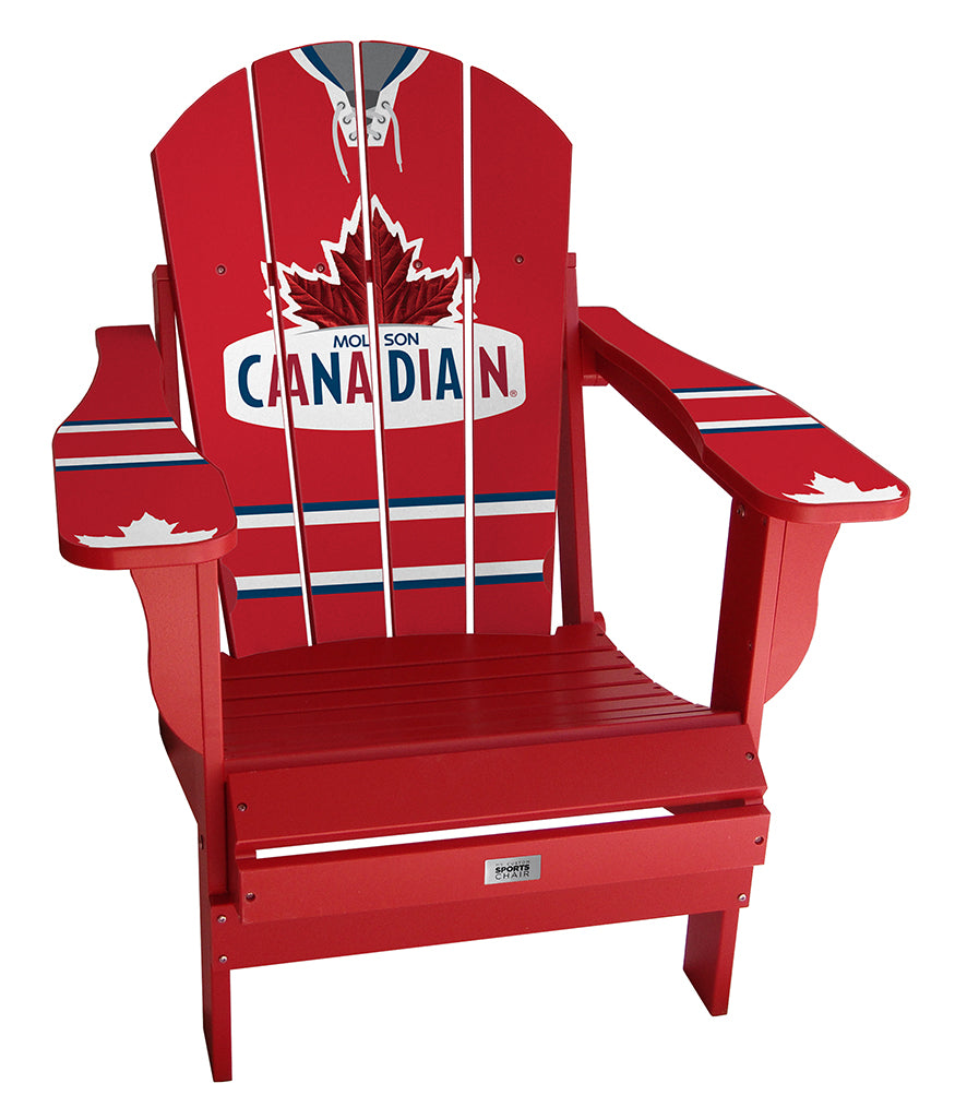 Retro Molson Canadian Red Custom Sports Chair