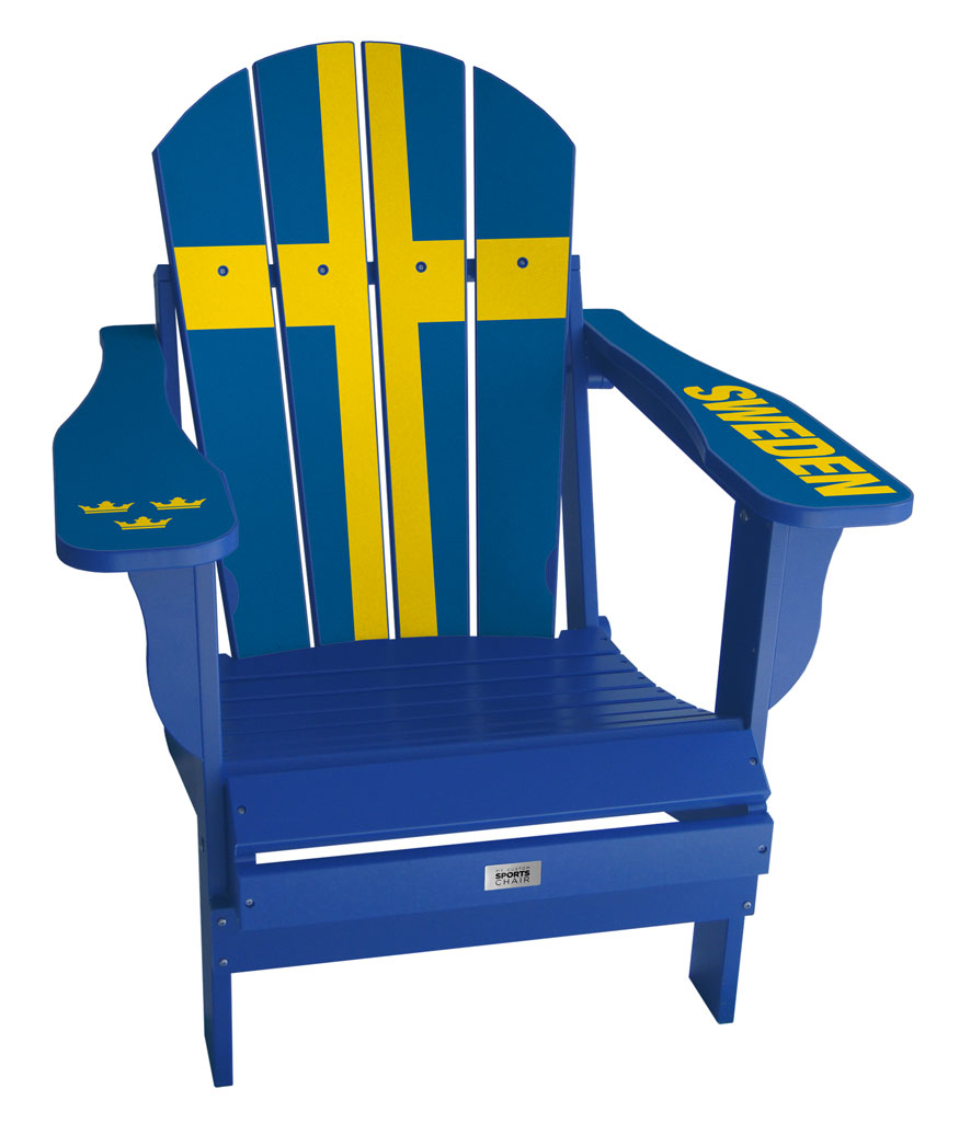 Sweden Flag Complete Custom with personalized name and number Chair