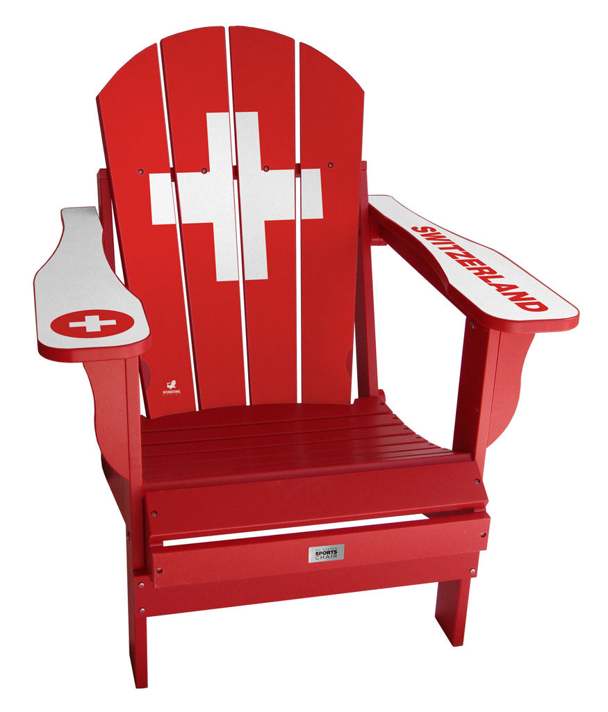 Switzerland Flag Complete Custom with personalized name and number Chair