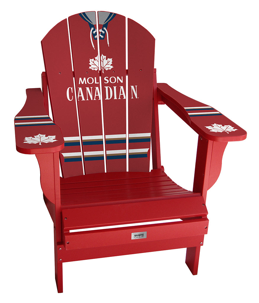 Molson Vintage Red Complete Custom with personalized name and number Chair Mini