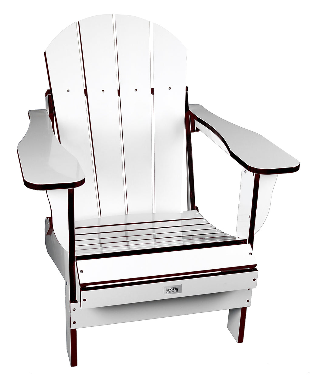 TL White/Black Folding Chair