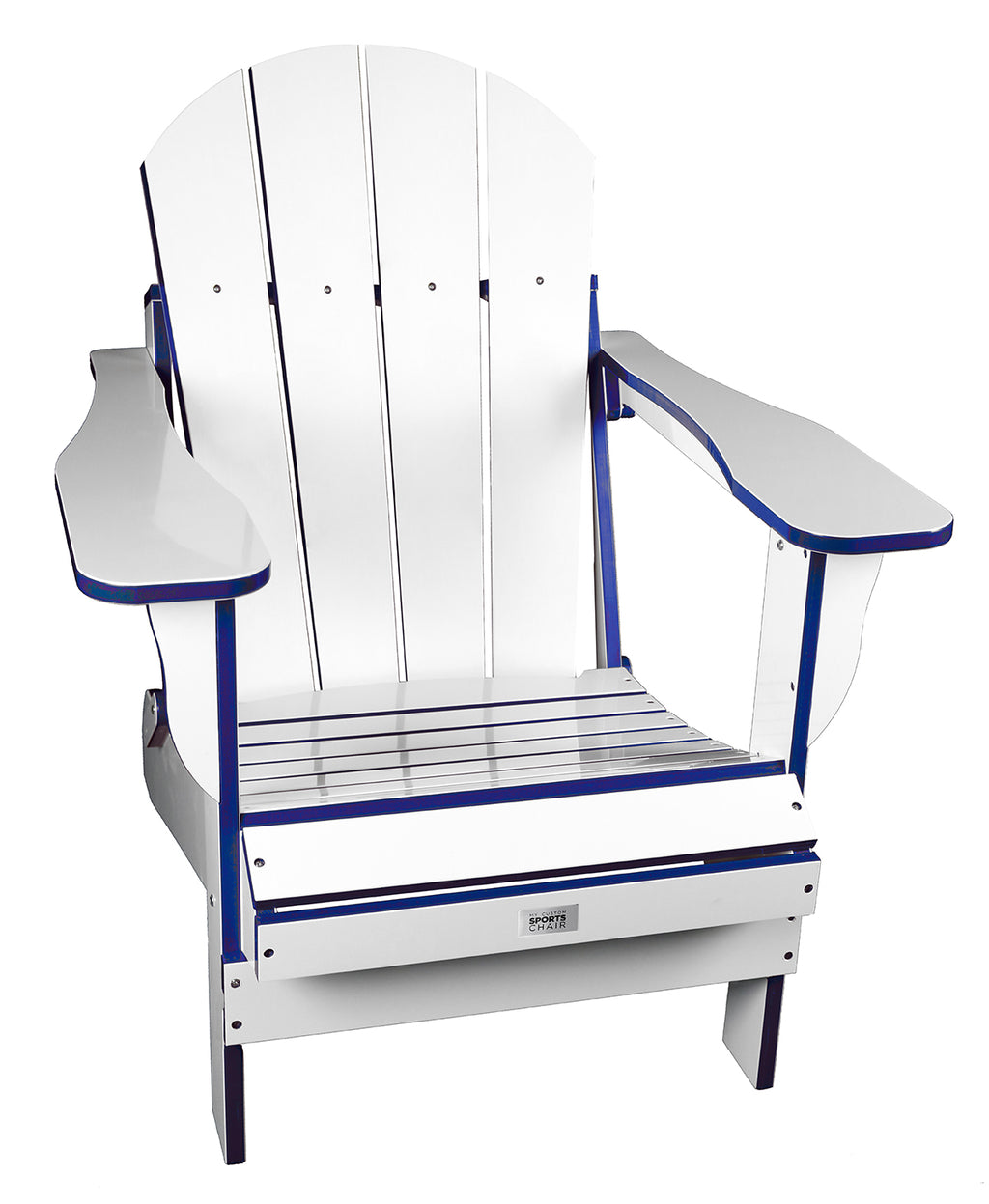 TL White/Blue Folding Chair